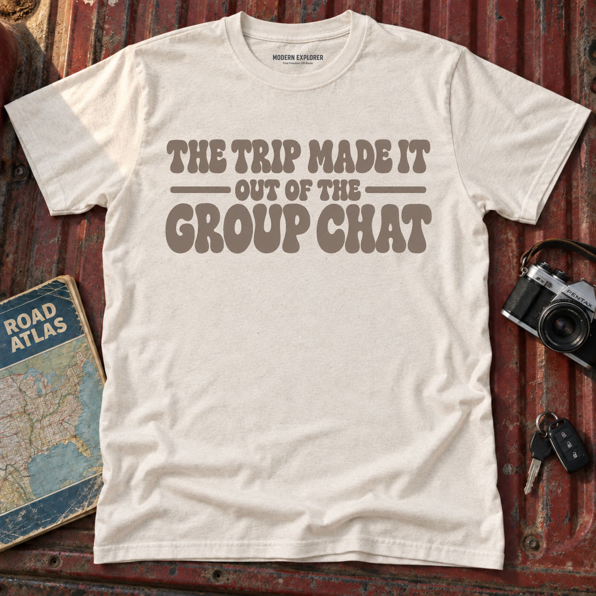 "The Trip Made it Out of the Group Chat" Graphic Tee