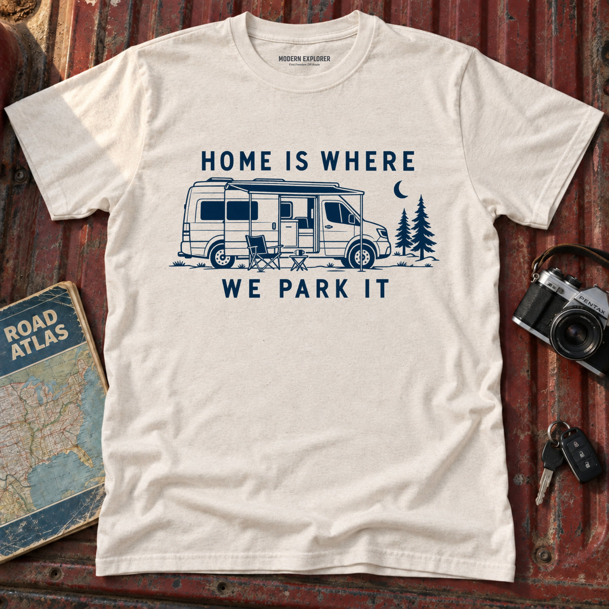 "Home is Where We Park It" Graphic Tee