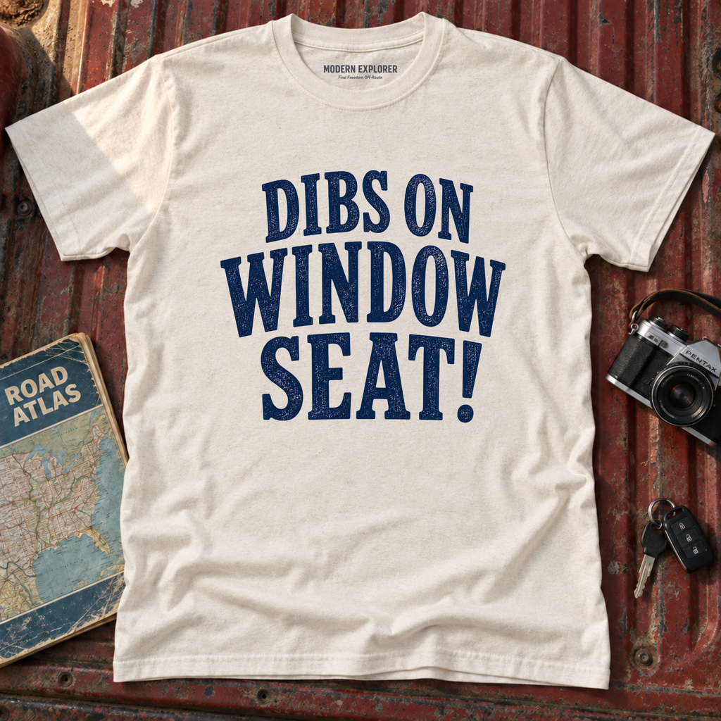 'Dibs on Window Seat!' Graphic Tee