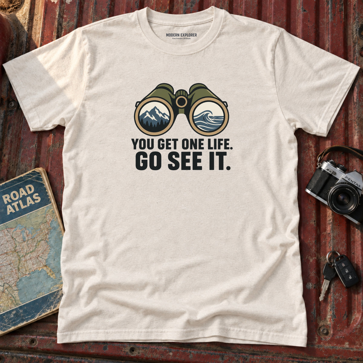"You Get One Life Go See It" Graphic Tee