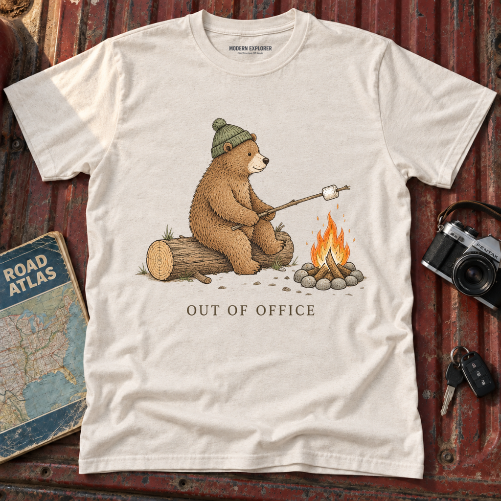 'Out of Office' Cozy Campfire Tee