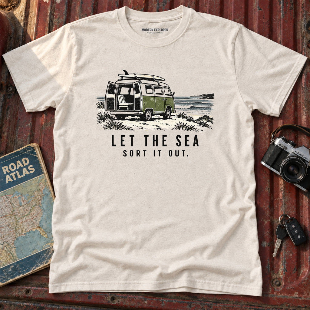 "Let the Sea Sort it Out" Beach Tee