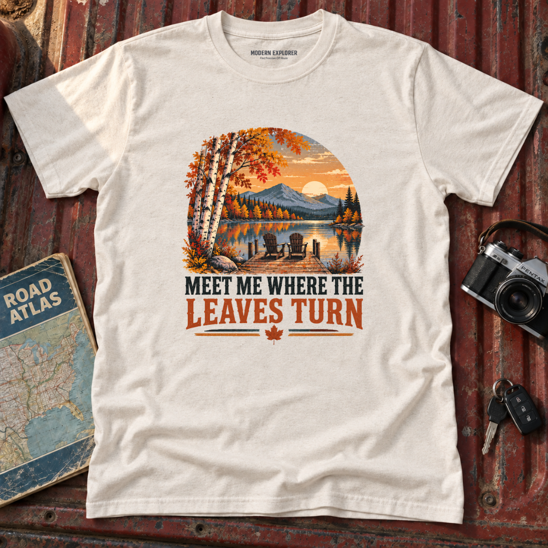 'Meet Me Where the Leaves Turn' Fall Tee