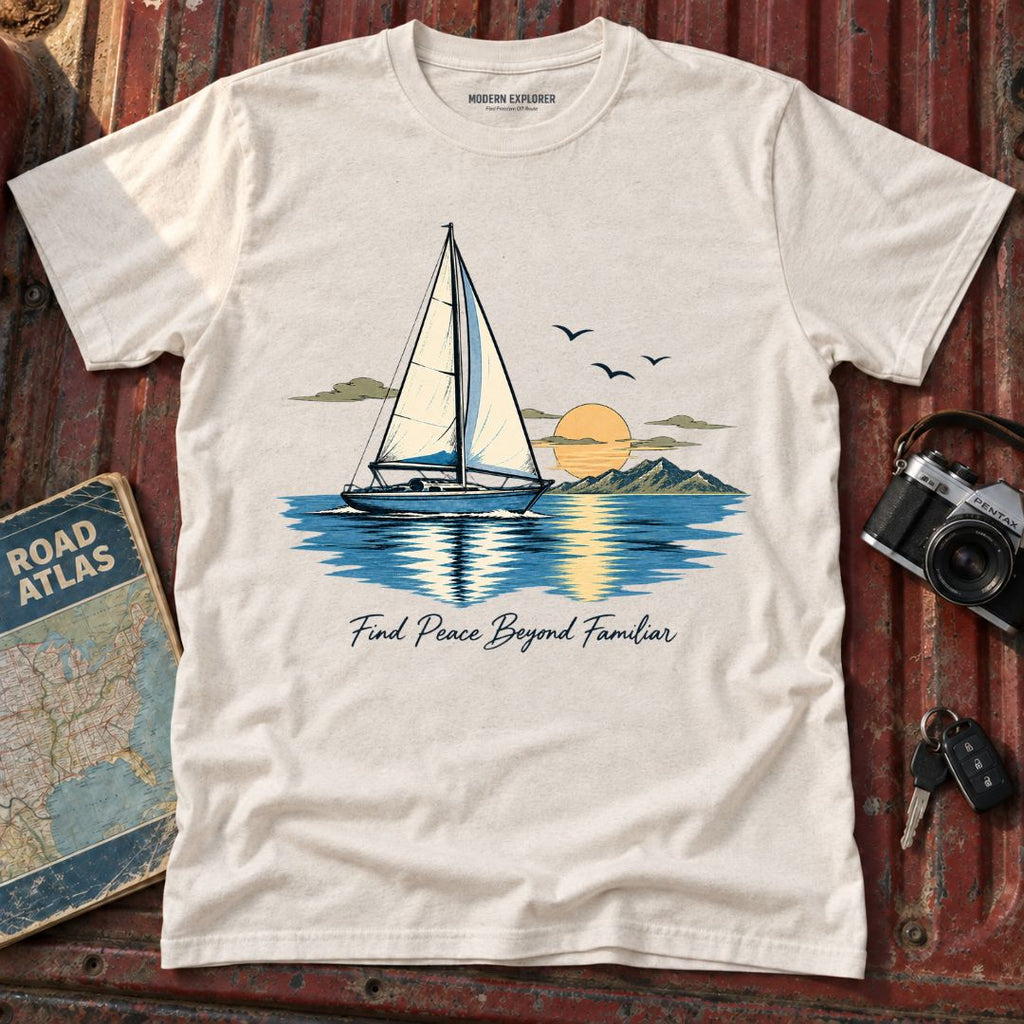 'Find Peace Beyond Familiar' Graphic Tee