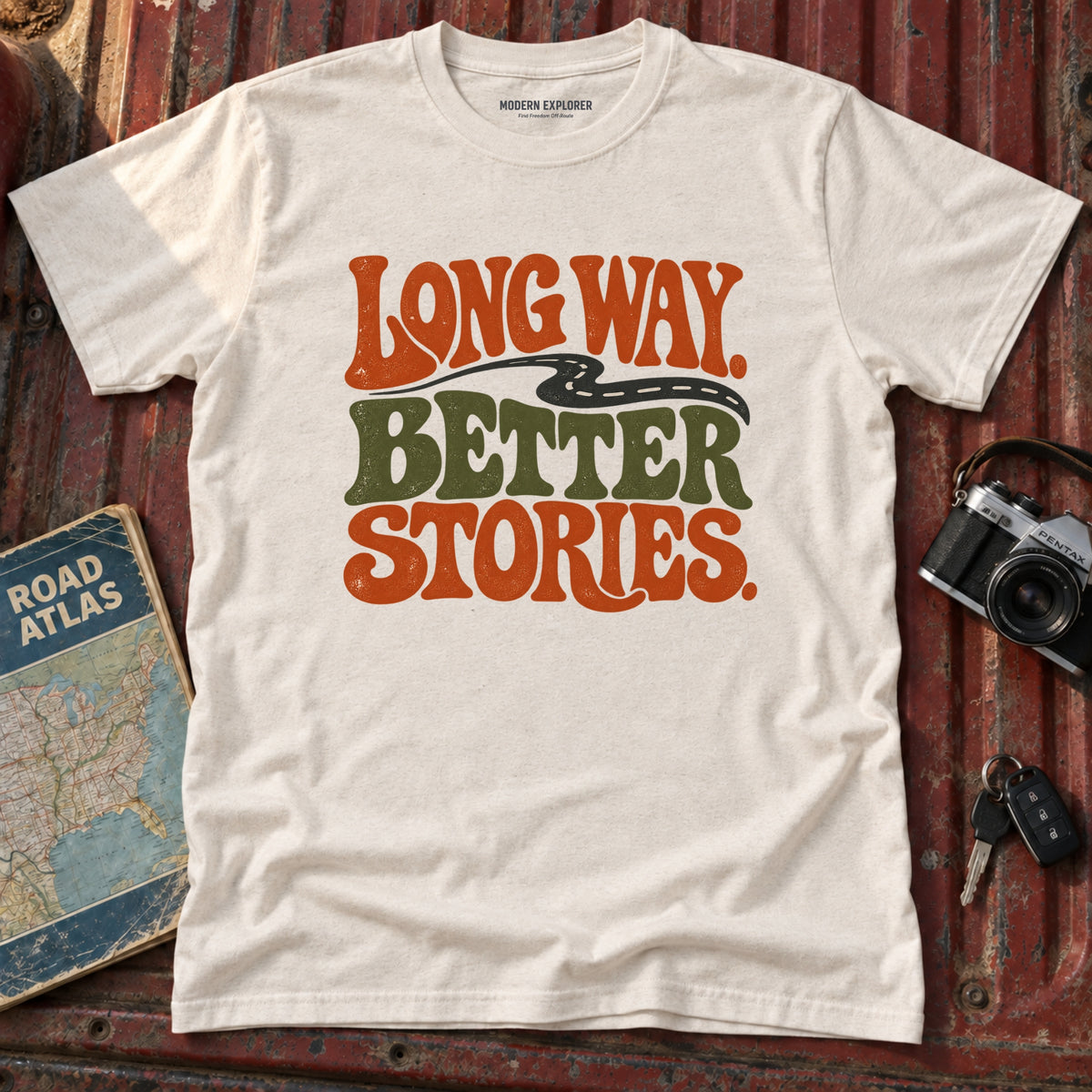 "Long Way Better Stories" Tee