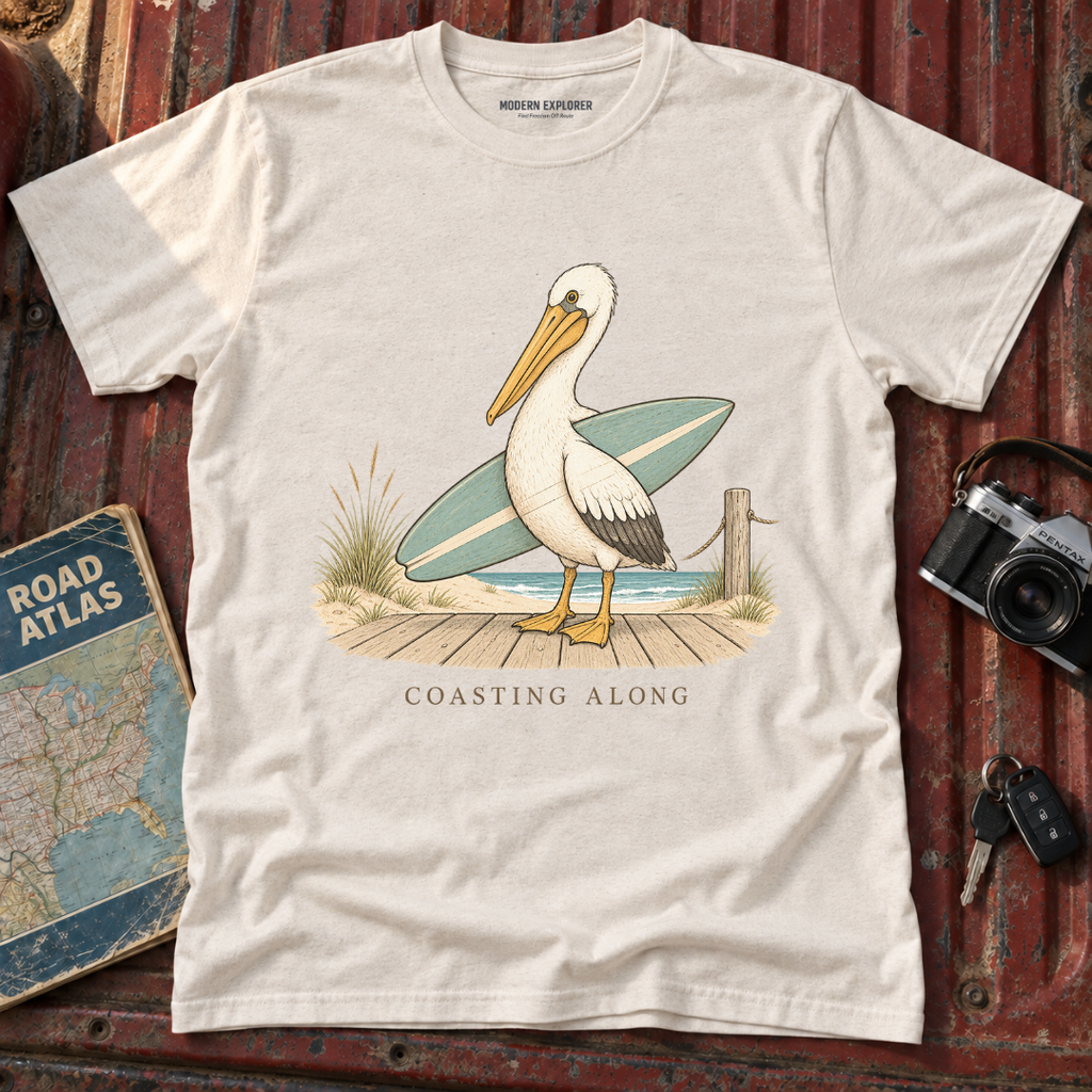 'Coasting Along' Pelican Beach Tee