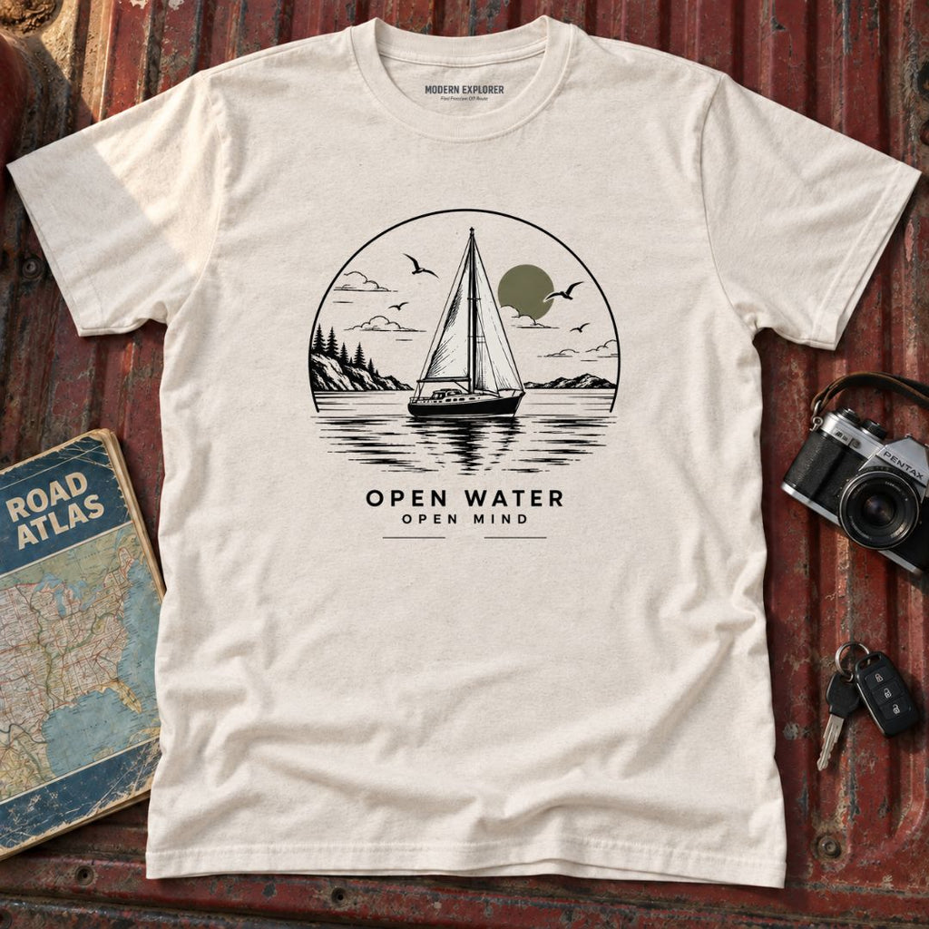'Open Water, Open Mind' Sailboat T-Shirt