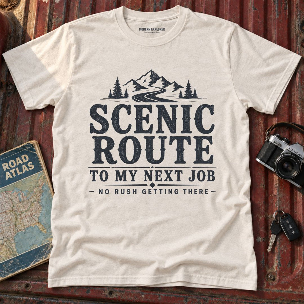 'Scenic Route' Mountain Road Graphic Tee
