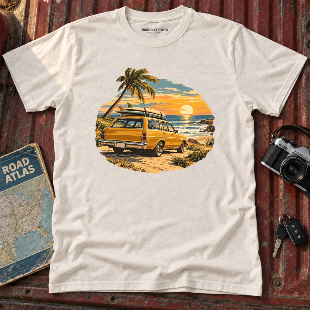 Golden Hour Surf Wagon Tee