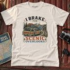 "I Brake for Scenic Overlooks" Retro Adventure Tee