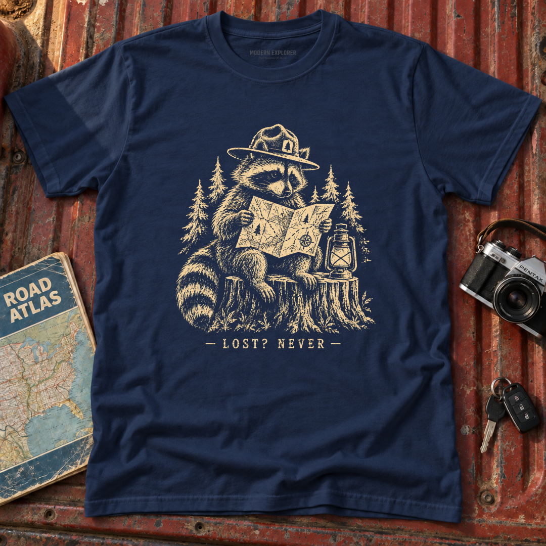 'Lost? Never' Adventure Tee