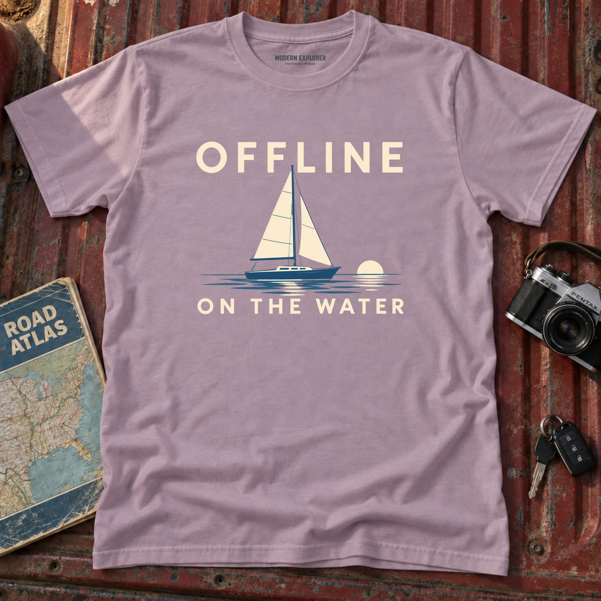 'Offline on the Water' Graphic Tee