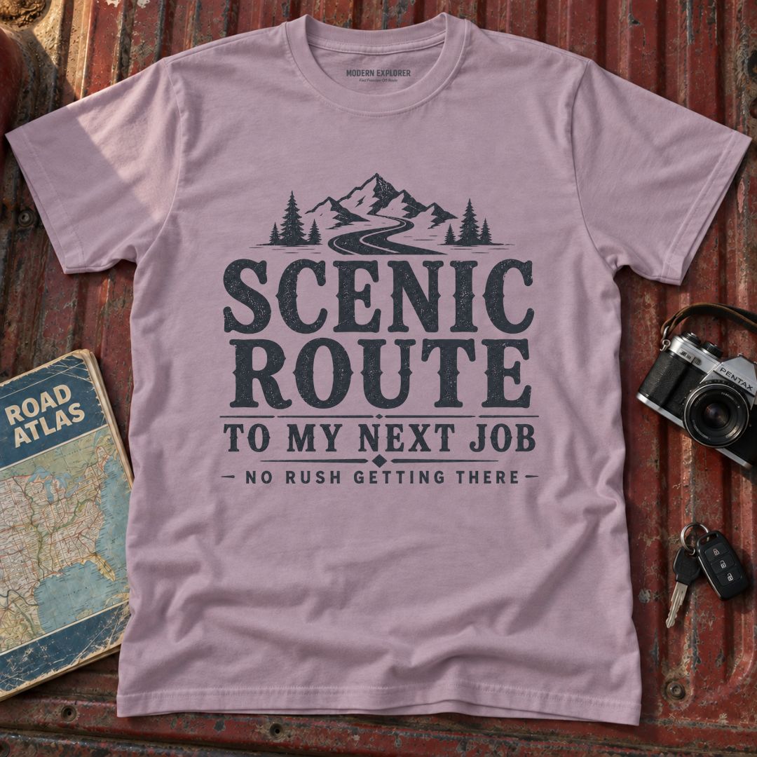 'Scenic Route' Mountain Road Graphic Tee