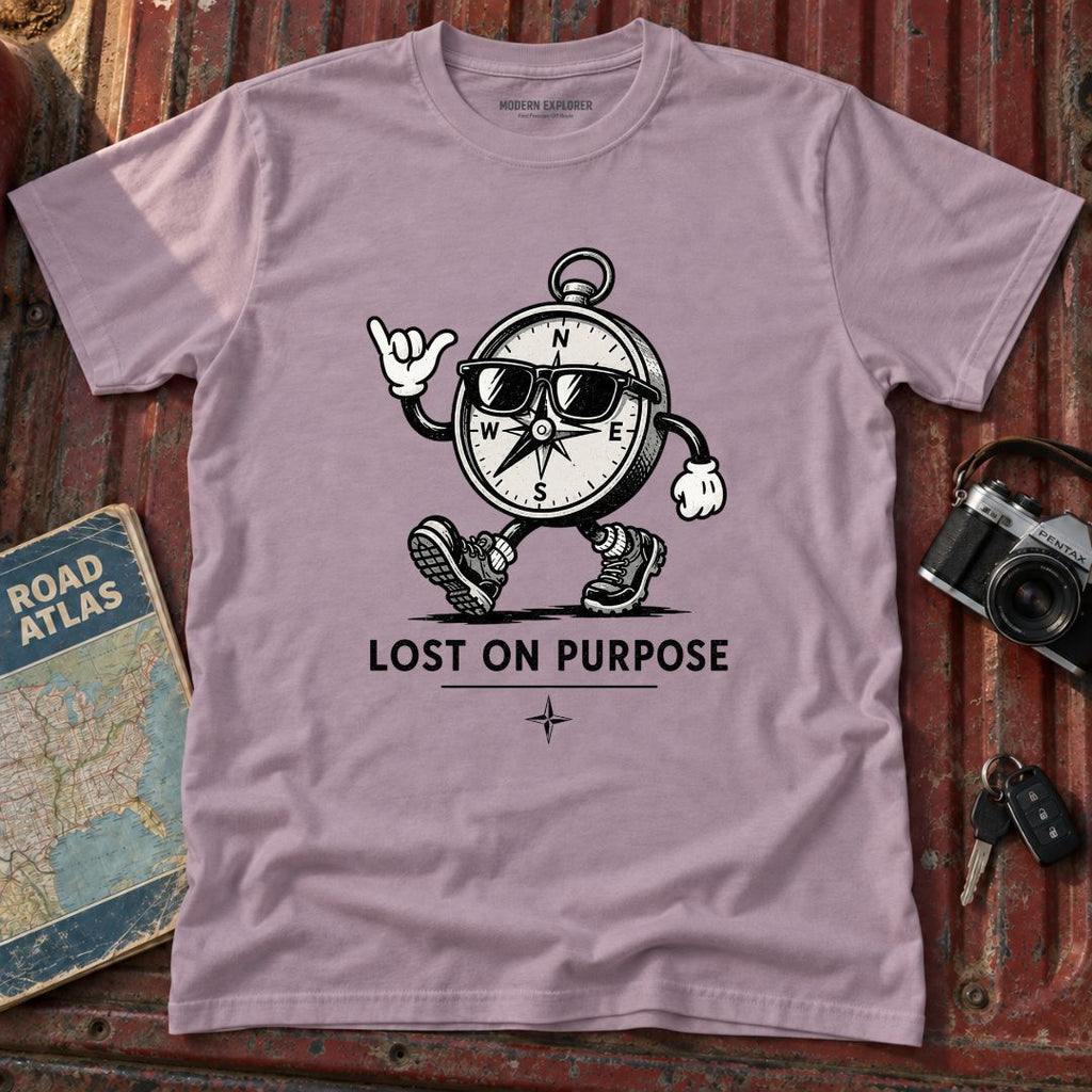 "Lost on Purpose" Adventure Graphic Tee