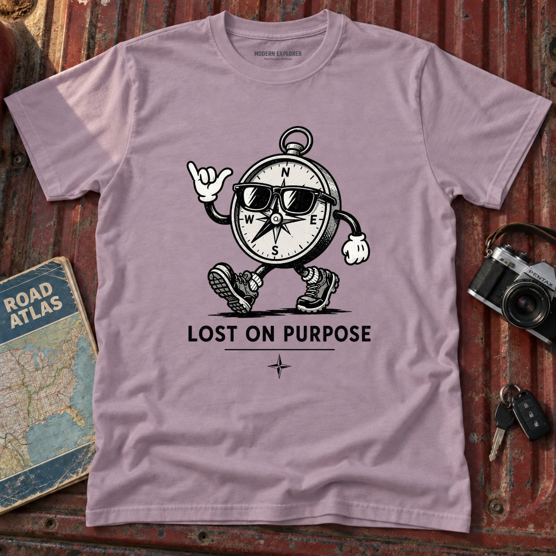 "Lost on Purpose" Adventure Graphic Tee