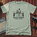 "Right Where I Want To Be" Lake Tee