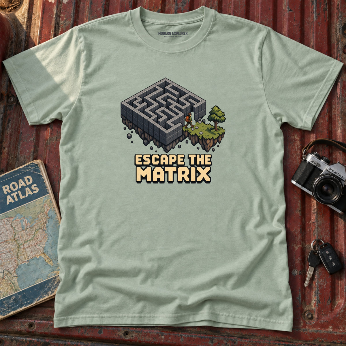 Matrix Maze Graphic Tee