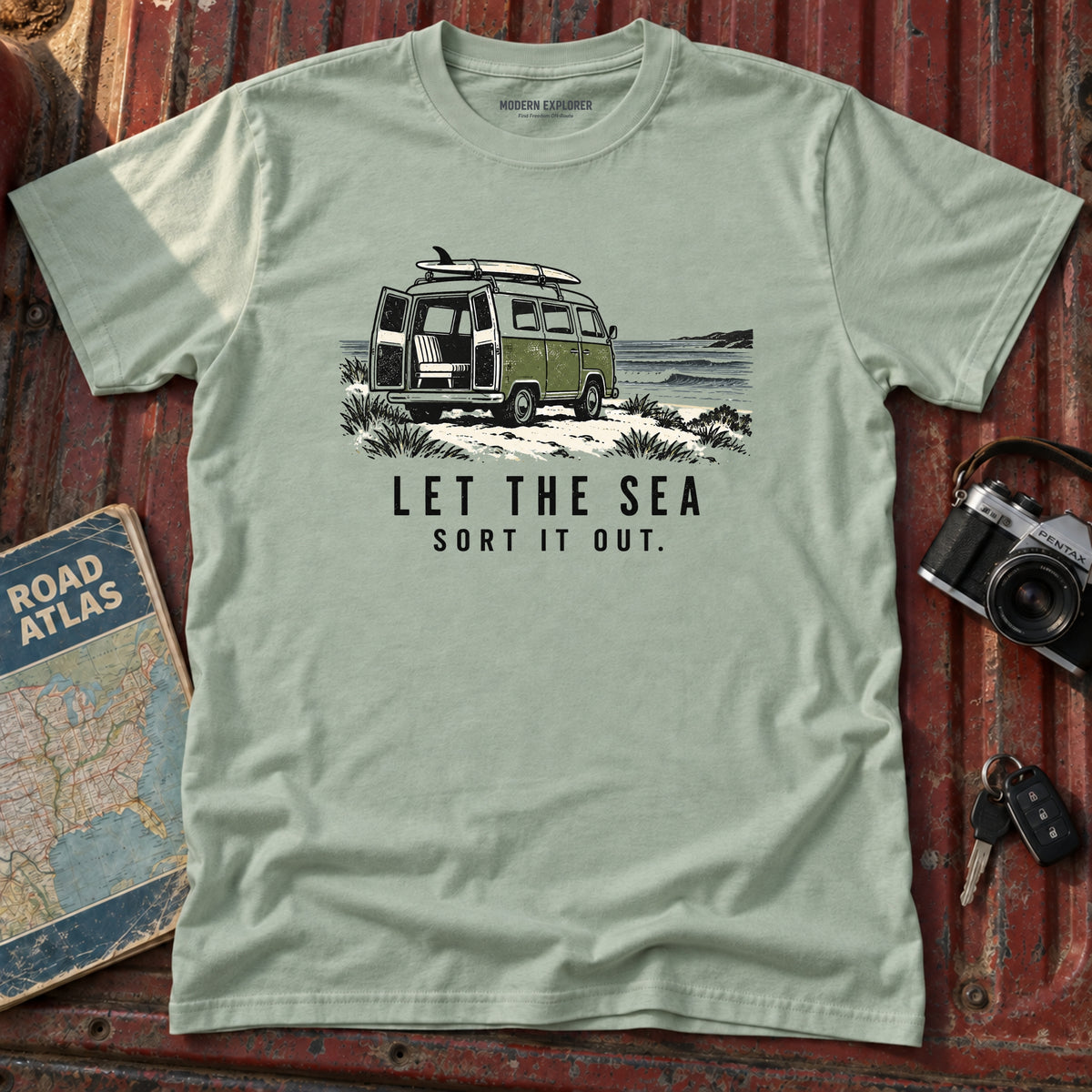 "Let the Sea Sort it Out" Beach Tee