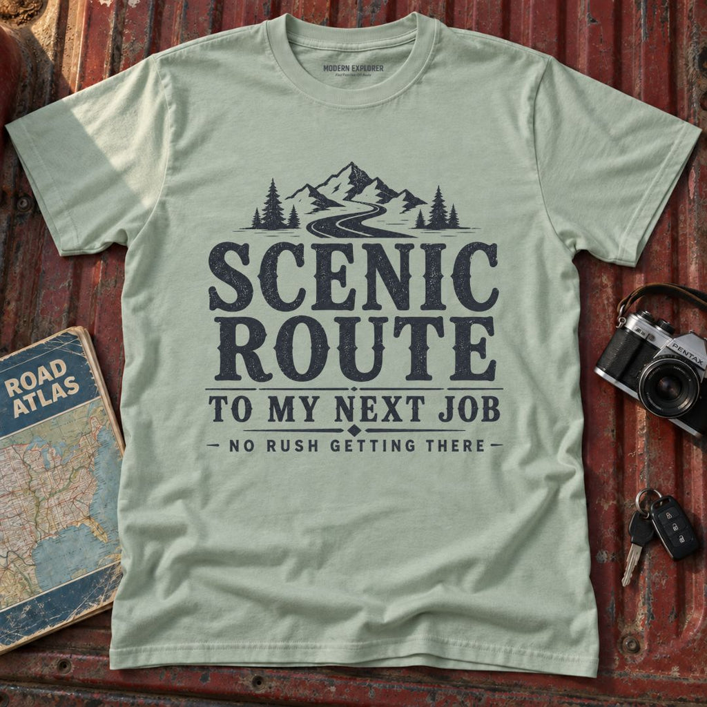 'Scenic Route' Mountain Road Graphic Tee