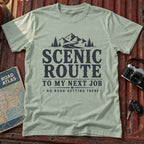 'Scenic Route' Mountain Road Graphic Tee