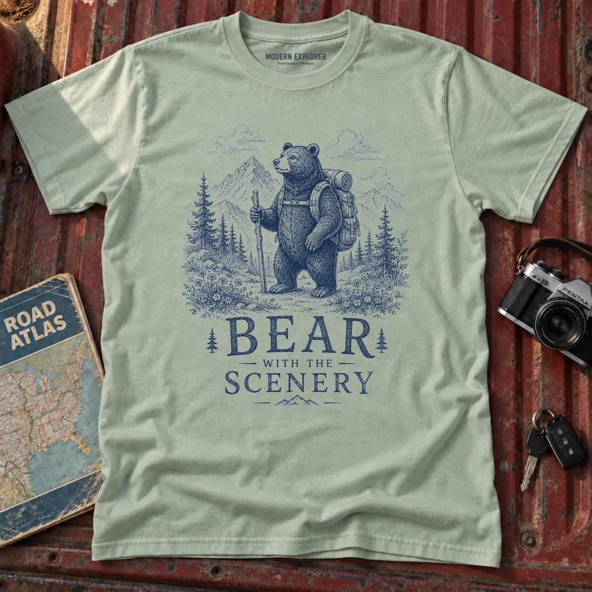 'Bear With The Scenery' Graphic Tee