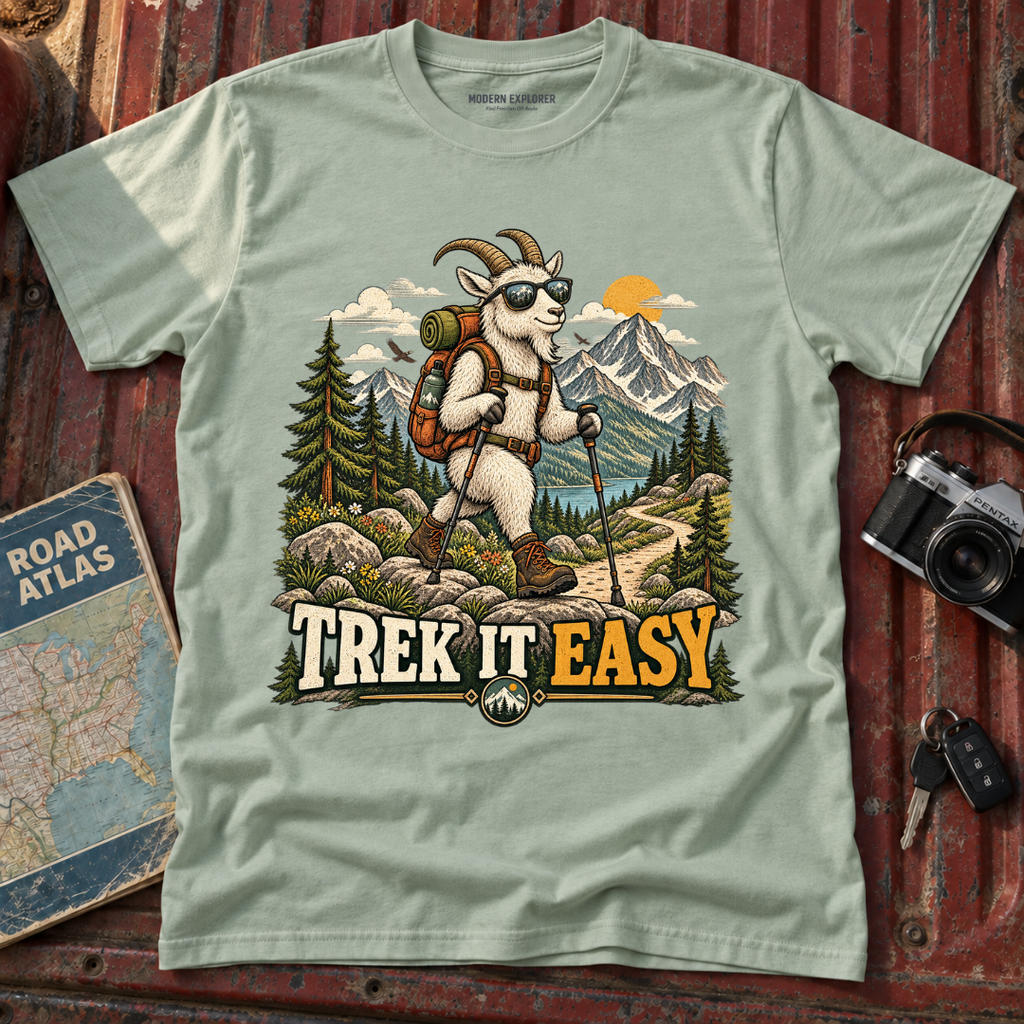 'Trek It Easy' Hiking Graphic Tee