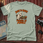 "Born to Haunt Forced to Adult" Halloween Graphic Tee