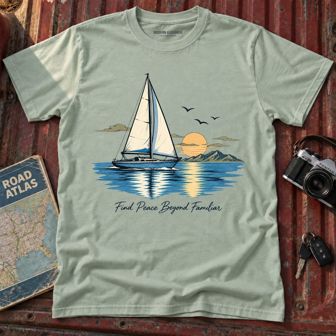 'Find Peace Beyond Familiar' Graphic Tee