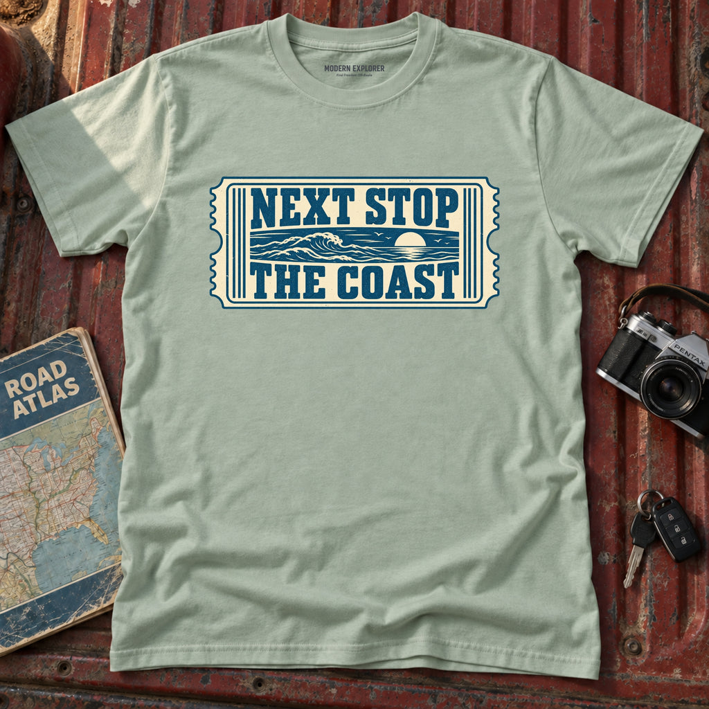'Next Stop The Coast' Graphic Tee