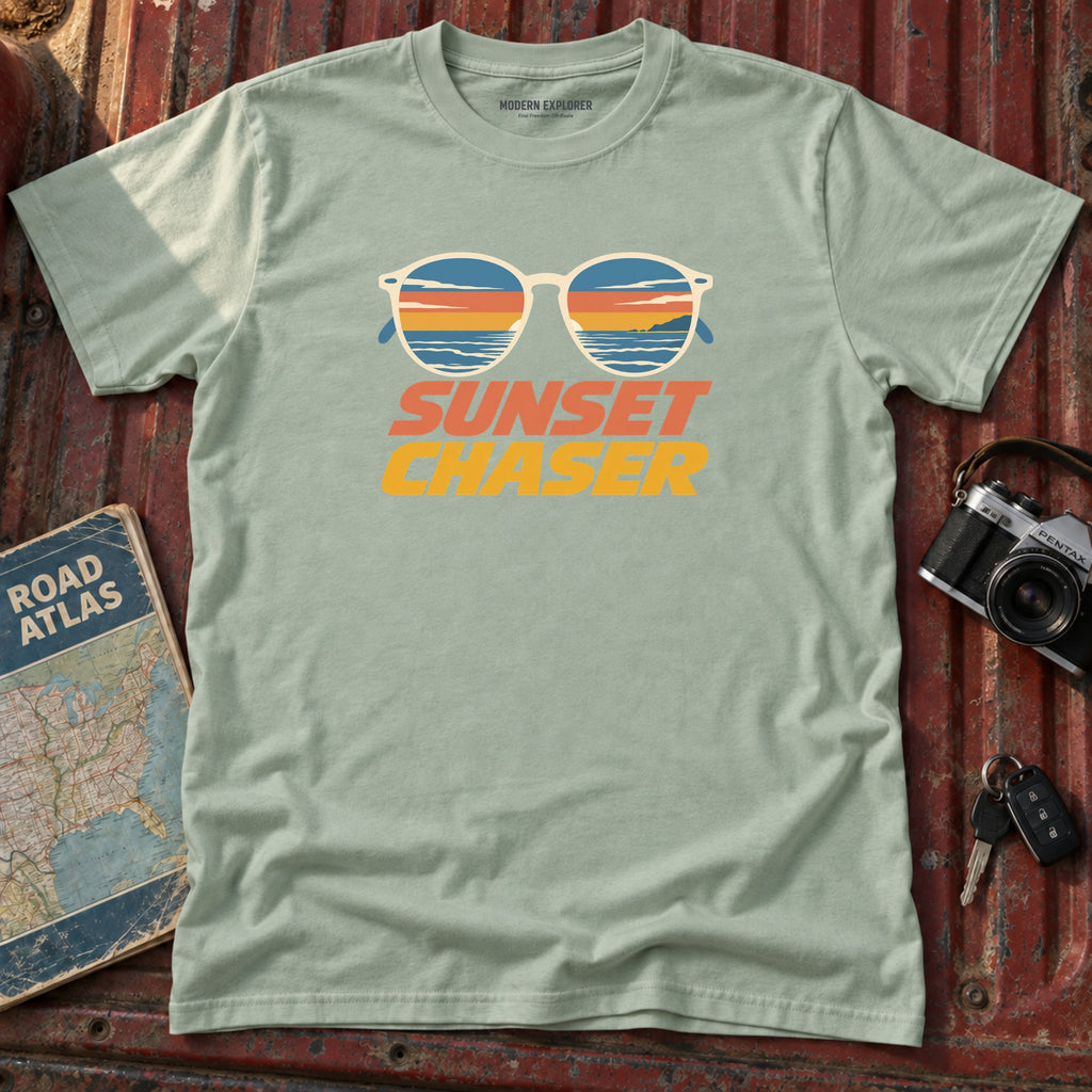 Sunset Chaser Retro Shades Tee