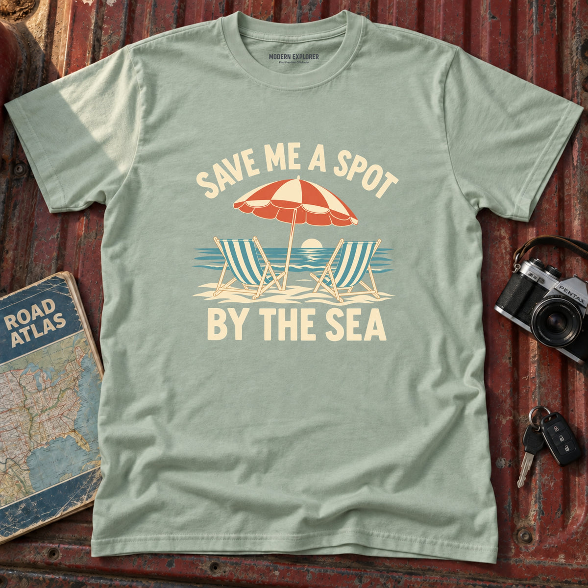 "Save Me a Spot by the Sea" Graphic Tee