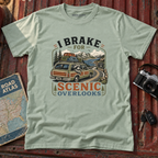"I Brake for Scenic Overlooks" Retro Adventure Tee