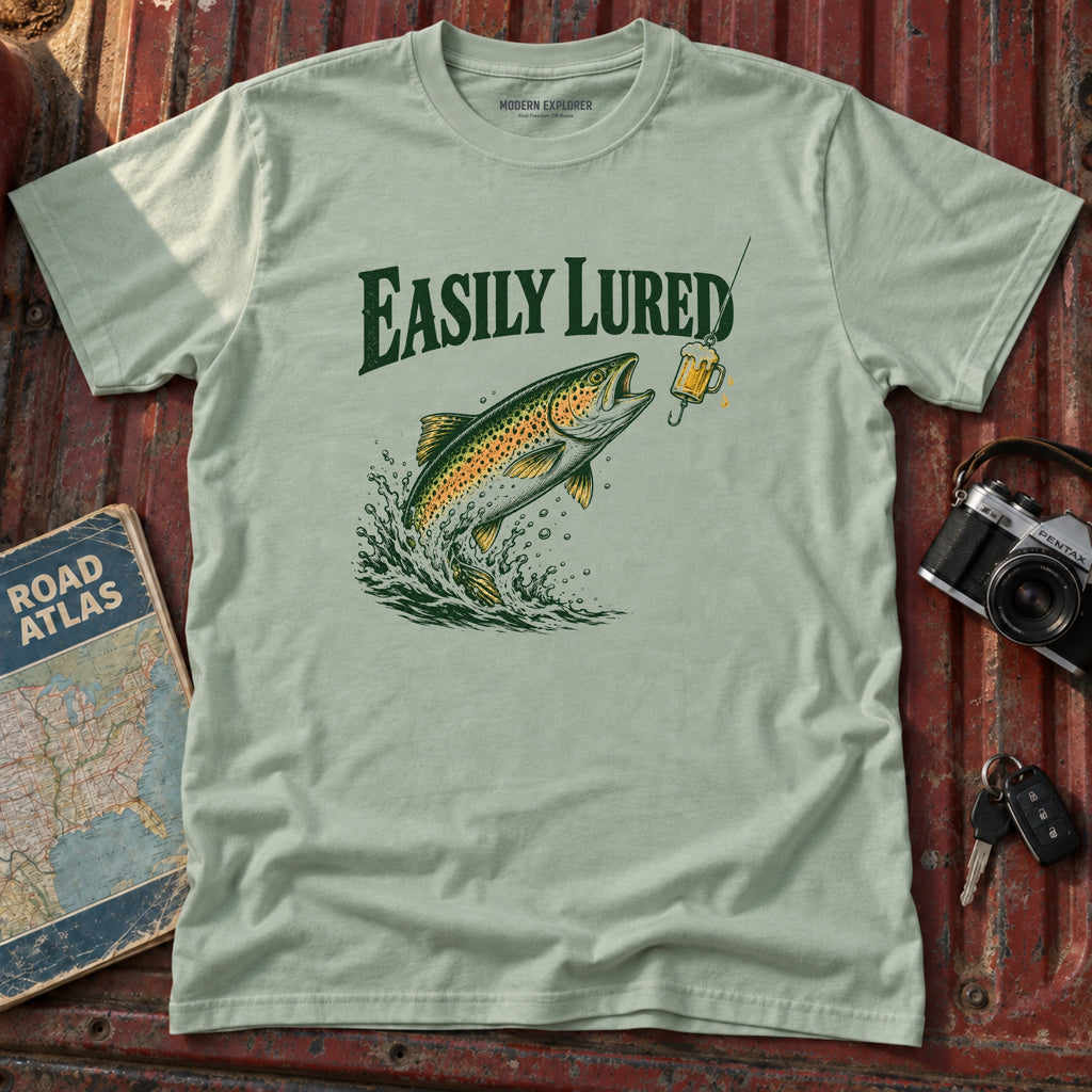 "Easily Lured" Fishing Tee