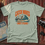 "Catch Waves Not Fear" Halloween Graphic Tee