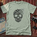 Midnight Swarm Skull Halloween Graphic Tee