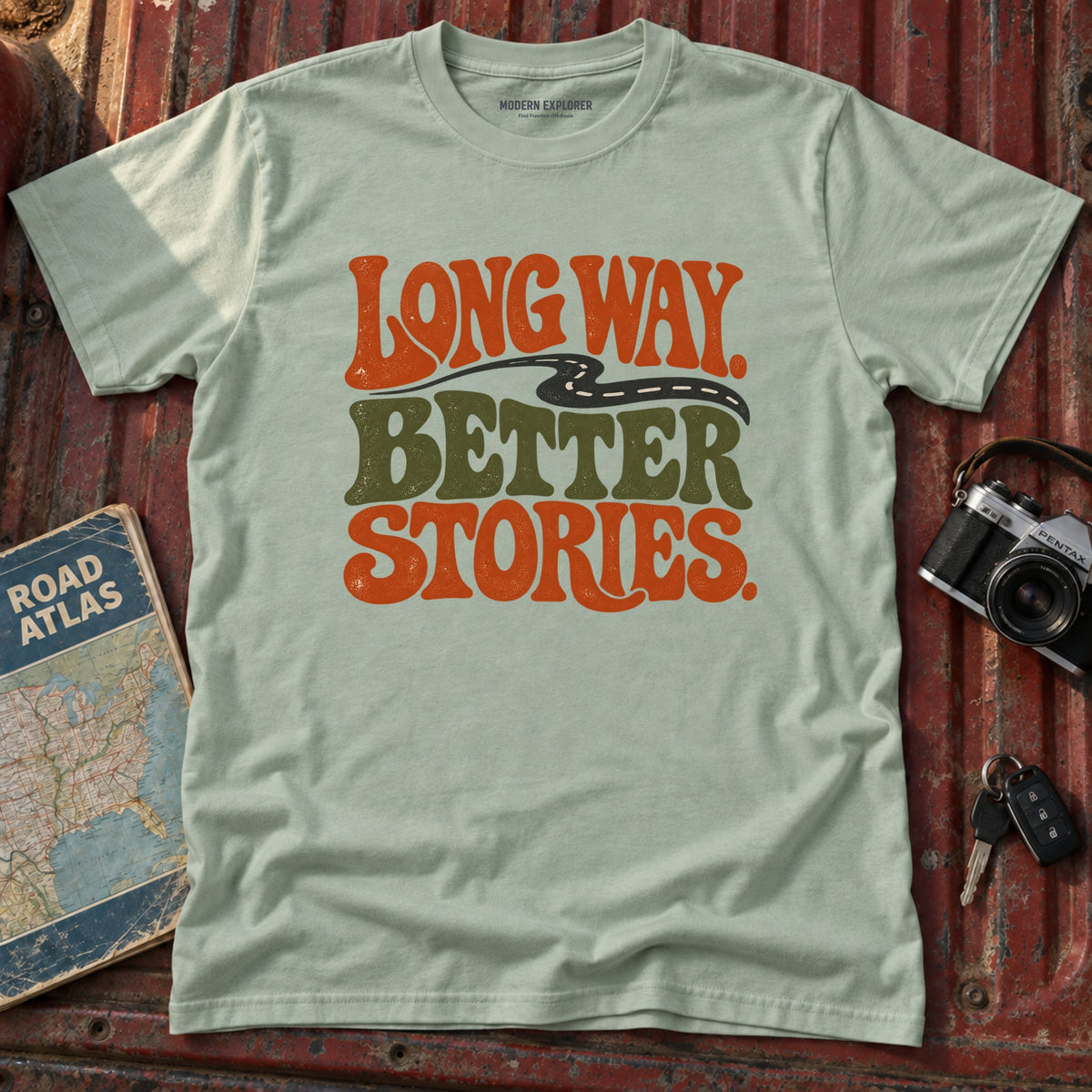 "Long Way Better Stories" Tee