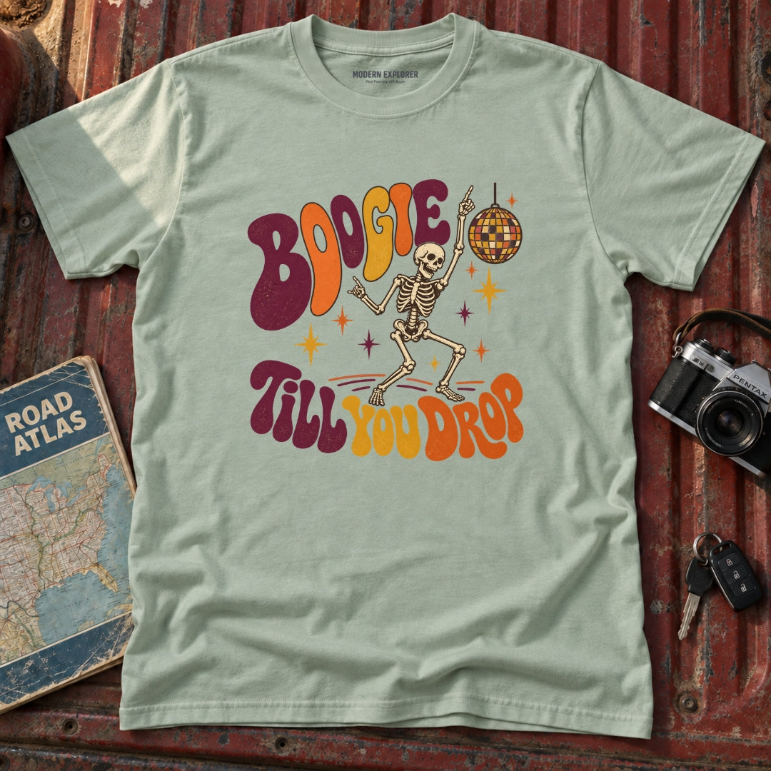 "Boogie Till You Drop" Halloween Graphic Tee