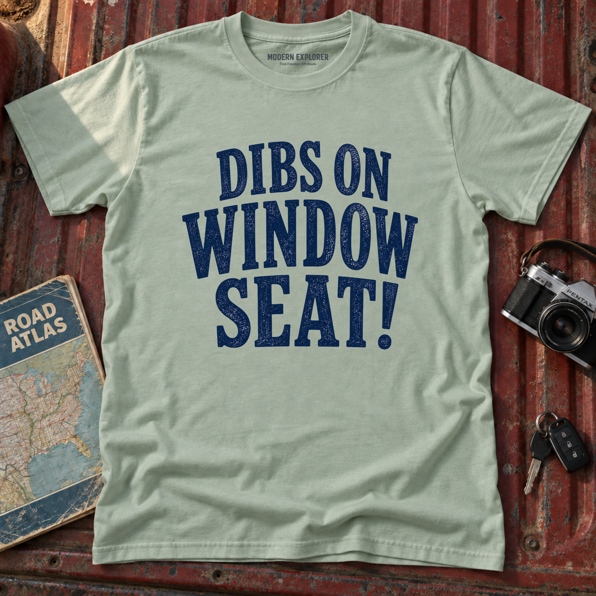 'Dibs on Window Seat!' Graphic Tee