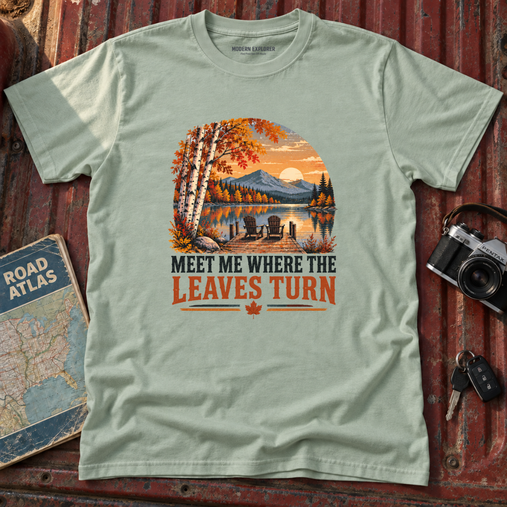'Meet Me Where the Leaves Turn' Fall Tee