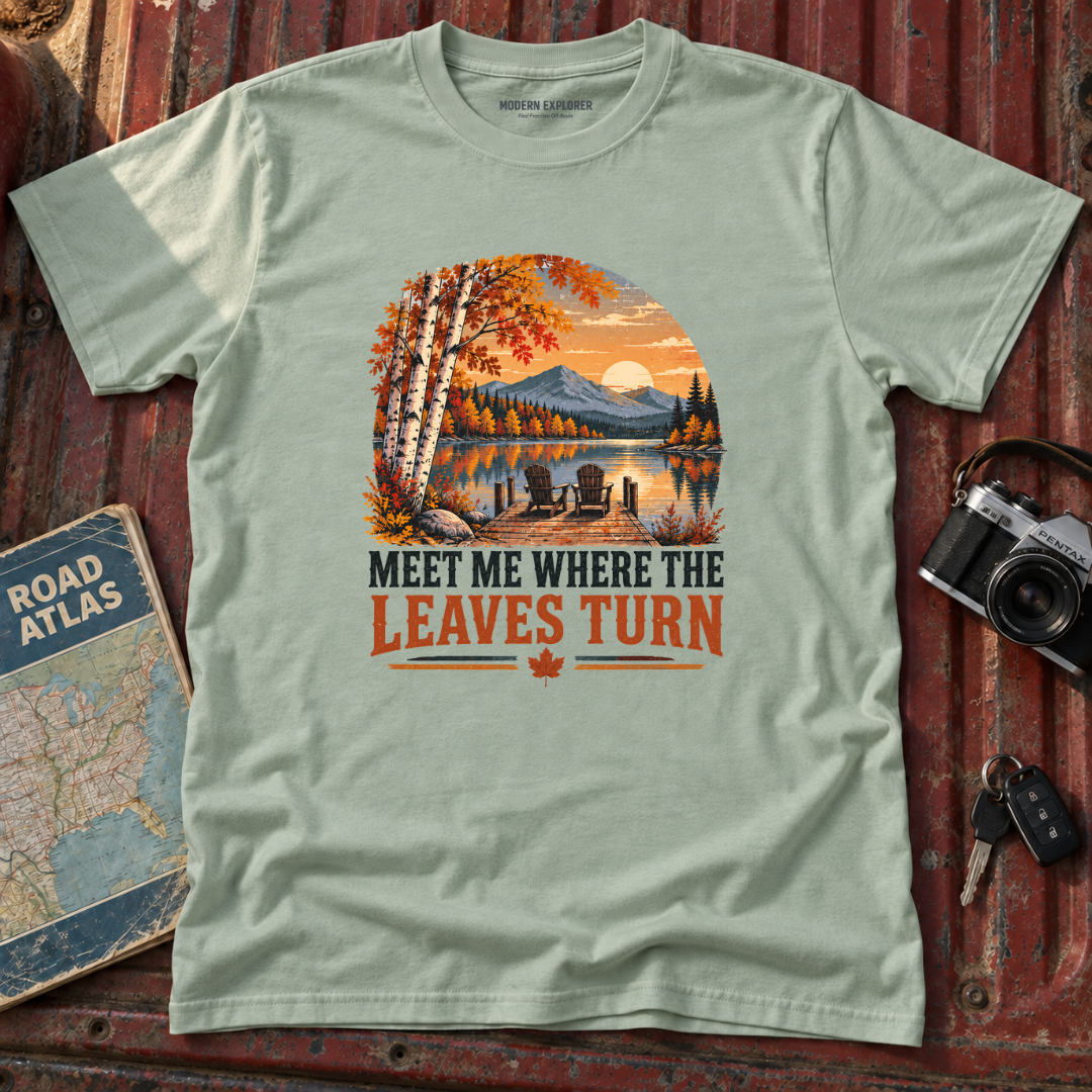'Meet Me Where the Leaves Turn' Fall Tee
