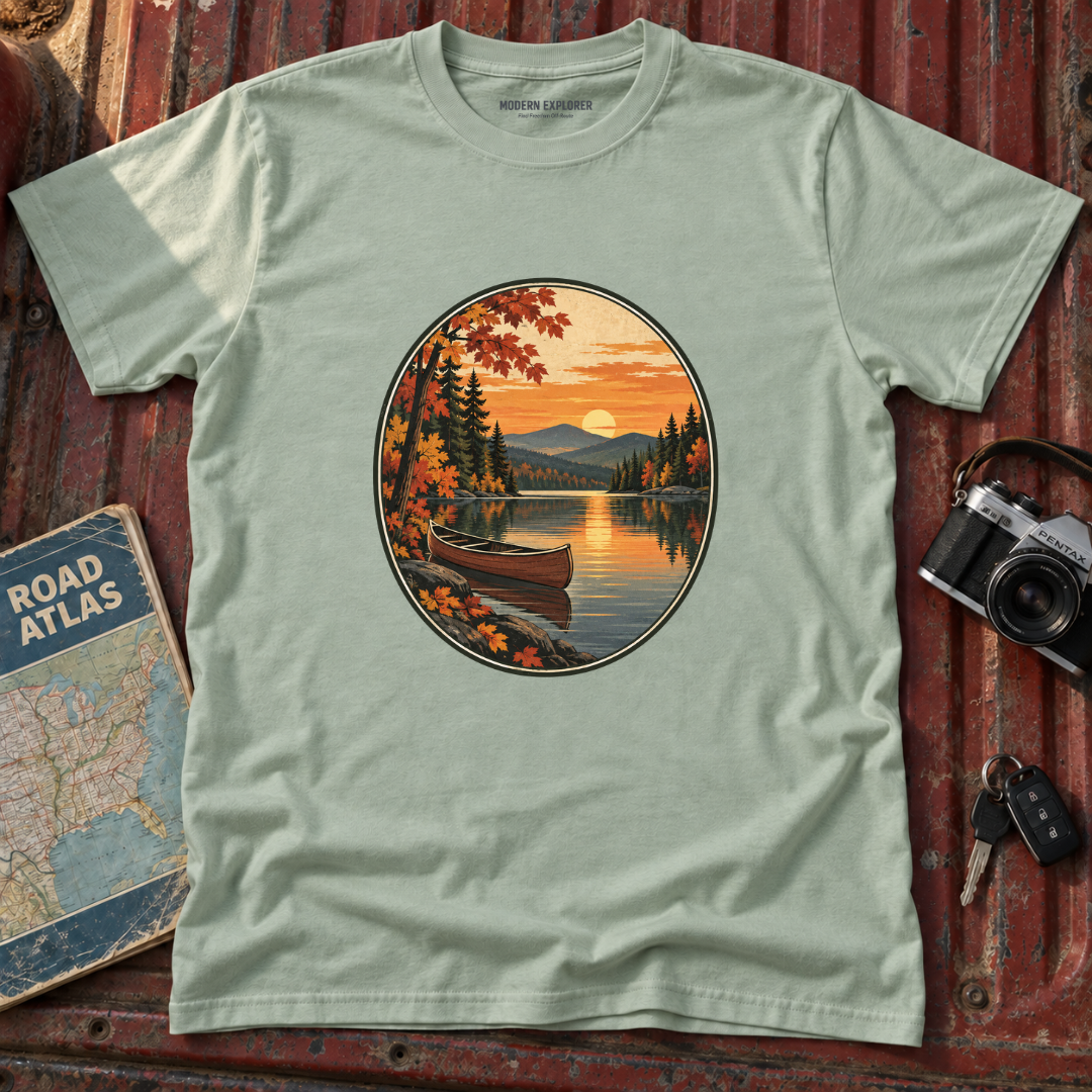 Autumn Lakeside Sunset T-Shirt