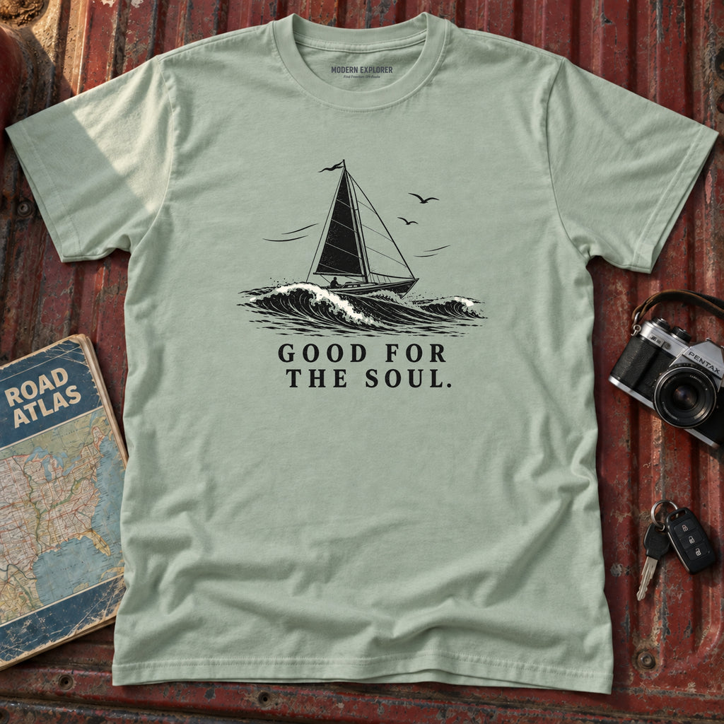 "Good for the Soul" Sailboat Tee