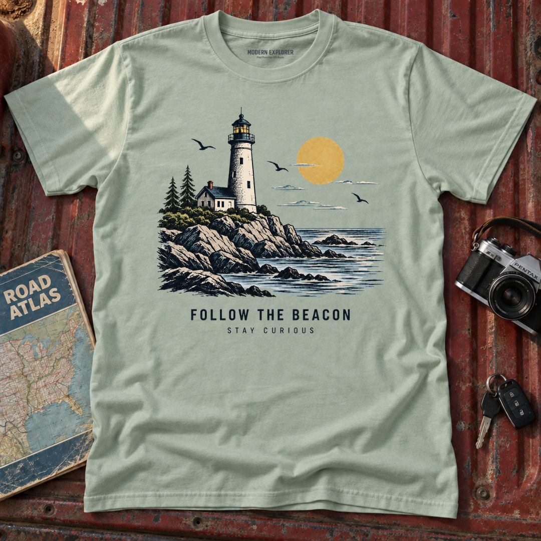 "Follow the Beacon" Coastal Graphic Tee