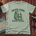 "Travel Light Live Full" Adventure Graphic Tee