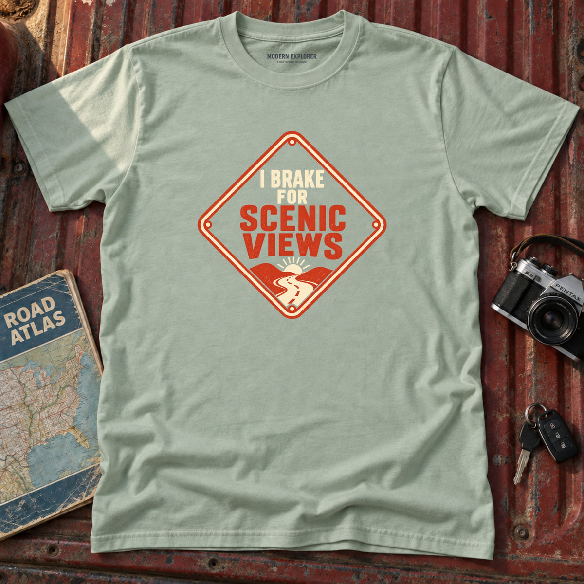 "I brake for Scenic Views" Graphic Tee