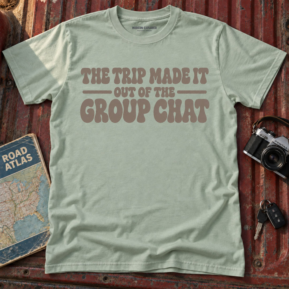 "The Trip Made it Out of the Group Chat" Graphic Tee
