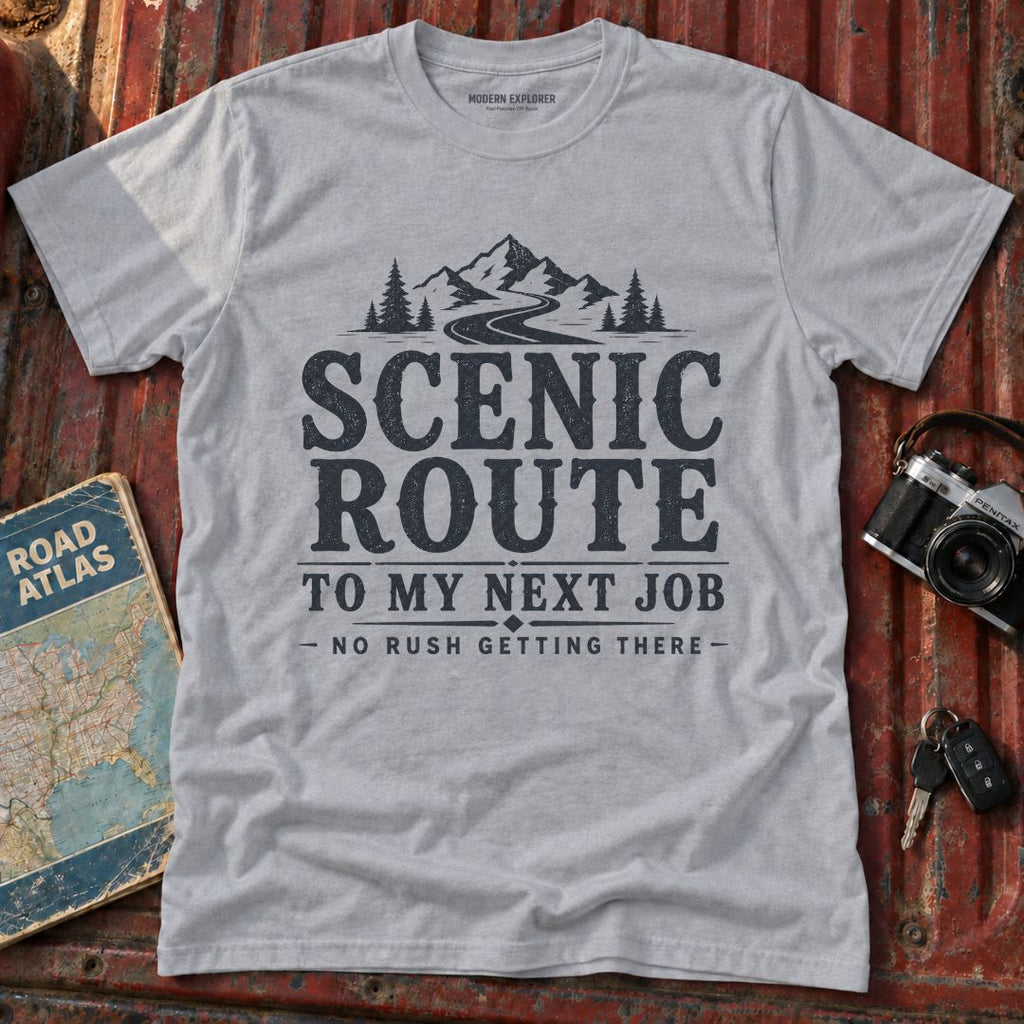'Scenic Route' Mountain Road Graphic Tee