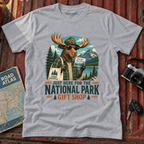 'Just Here for the Gift Shop' Moose Tee