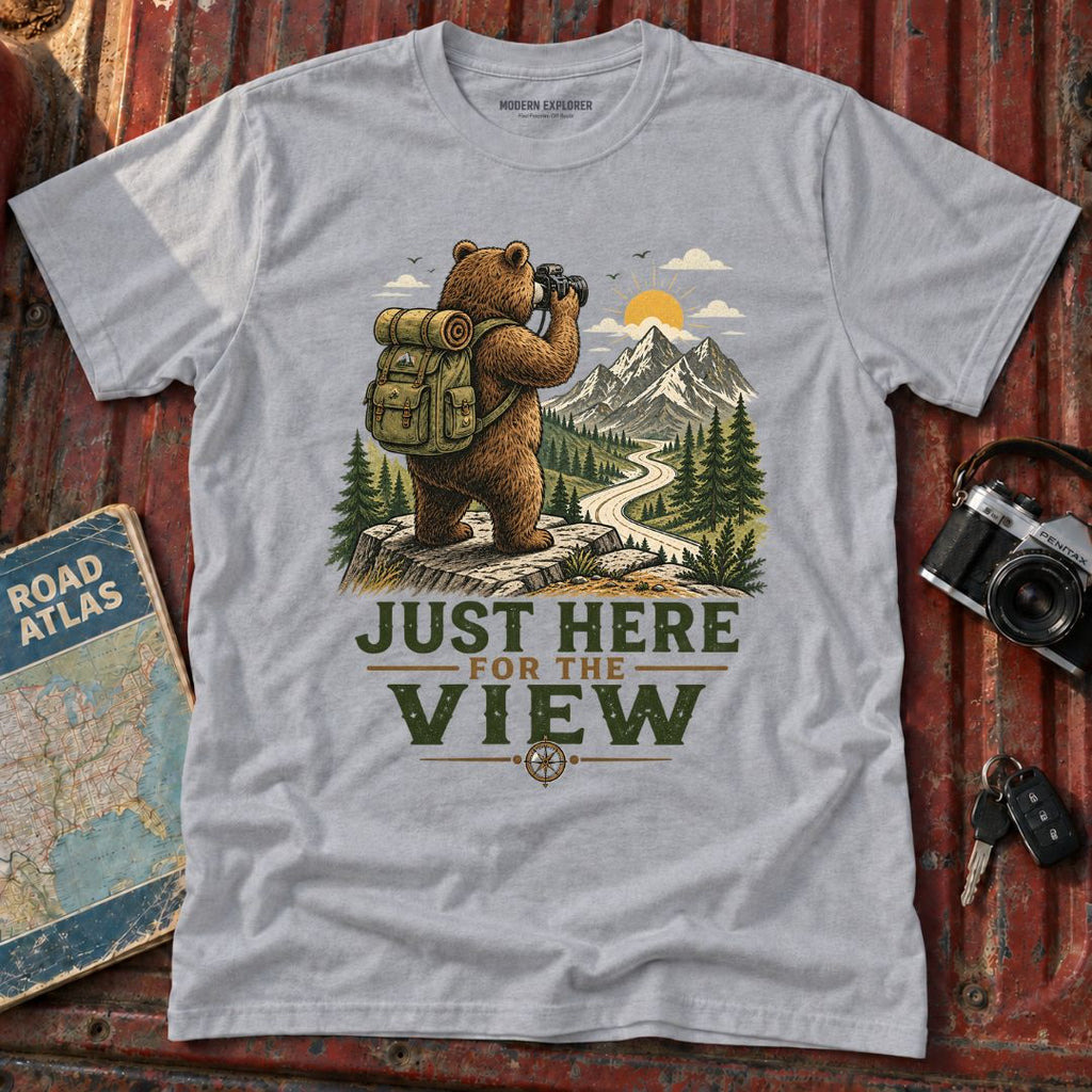 "Just Here for the View" Adventure Tee