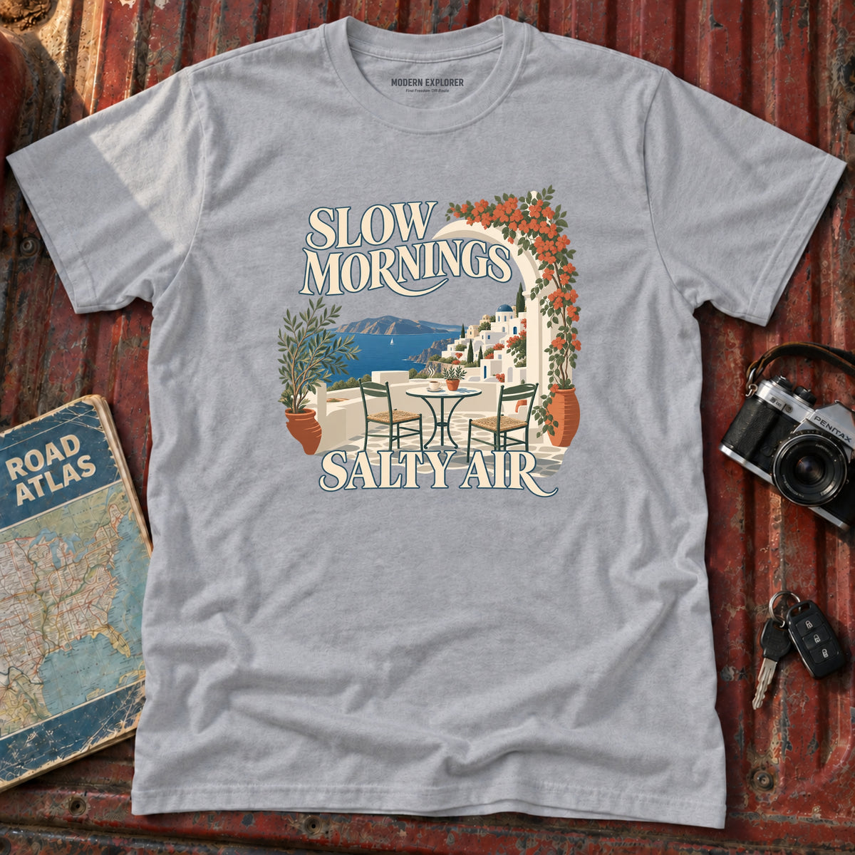 'Slow Mornings Salty Air" Graphic Tee